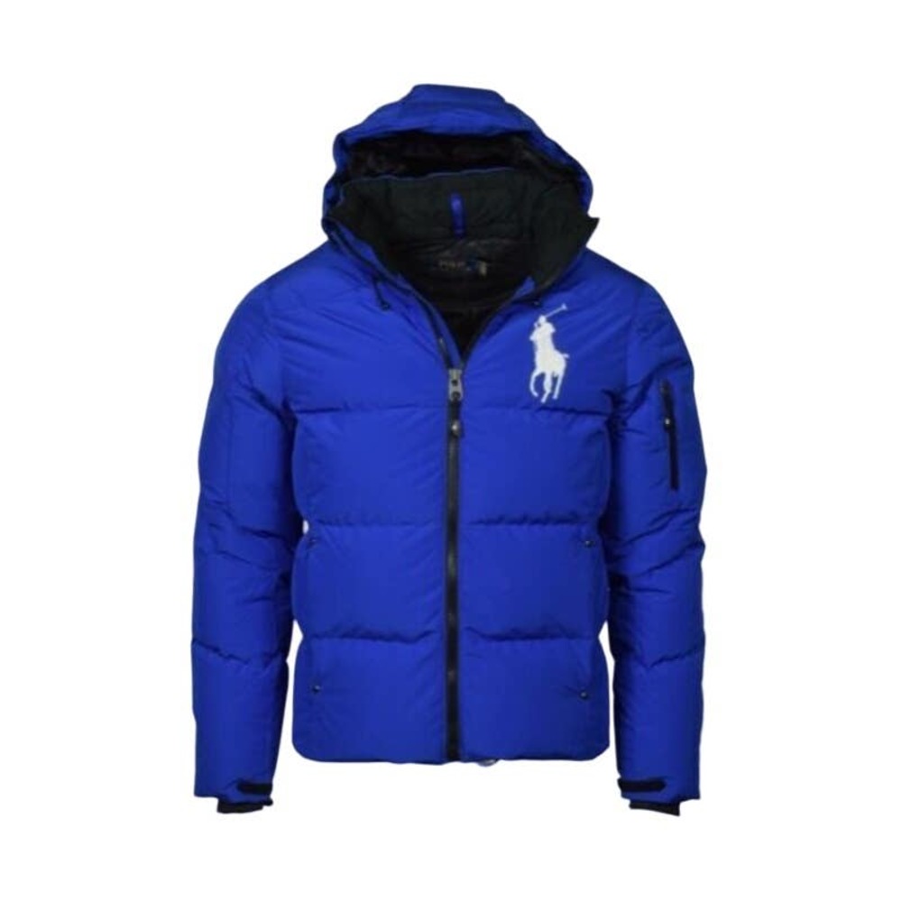 Polo Ralph Lauren Blue Big Pony Down Puffer Coat - Med